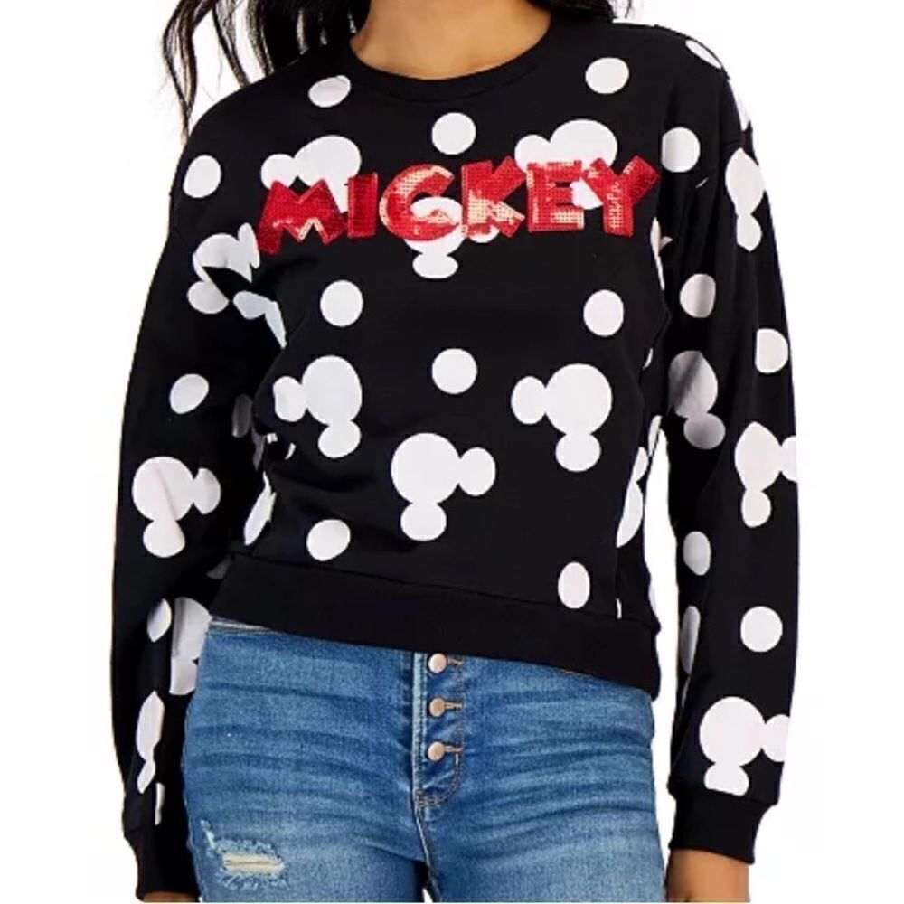Disney Mickey Crewneck Long sleeve Sweatshirt Juniors Size 3X